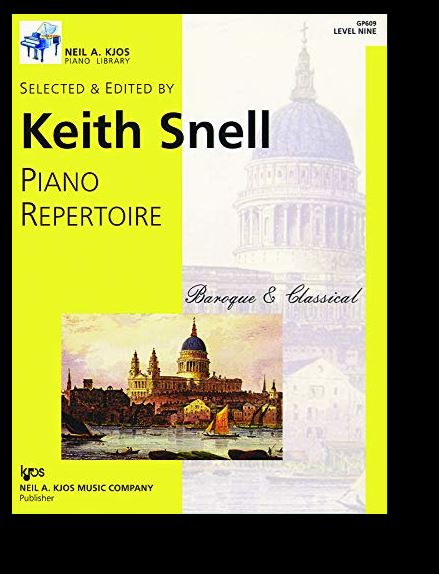 Piano Repertoire Baroque/Classical Lvl 9