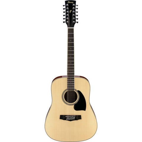 Ibanez PF1512NT Dreadnought Acoustic Size Guitar 12 Str Spr-T Natural