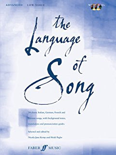 Language Of Song Advanced Low Voice Bk/Cd