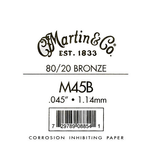 .045 Acoustic Gtr Single Str Br/W M155 - Shearer's Music Work