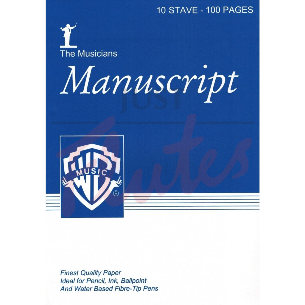 Manuscript A4 10 Stave 100Pp White Pad