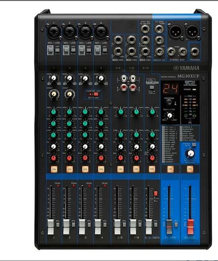 Mixer Yamaha 10 D Pre Inputs FX USB
