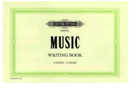 Peters Music Writing Book 6 Stave
