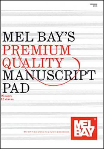 Premium Quality Manuscript Pad 96 Page 12 Stave