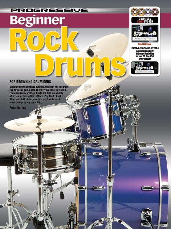 Progressive Beginner Rock Drums Pack