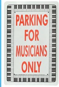 Park Sign Musicians Only