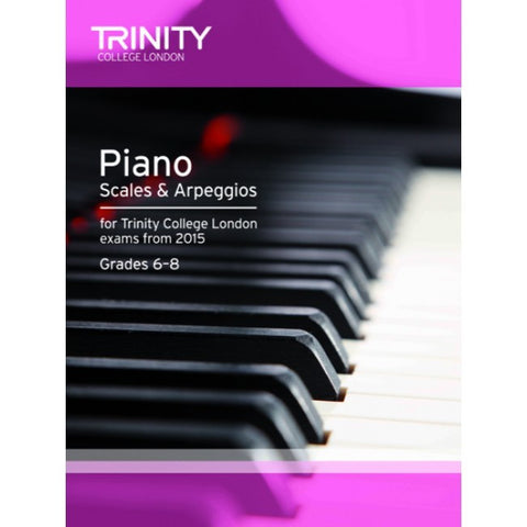 Trinity Piano Scales Arpeggios Gr 6-8 From 2015
