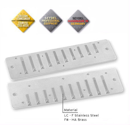 Reed Plates Set For Session Steel / Standard -G