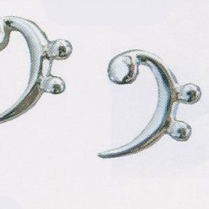 Earings Sterling Silver Bass Clef