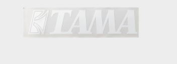 Tama Bass Drum Logo Sticker White