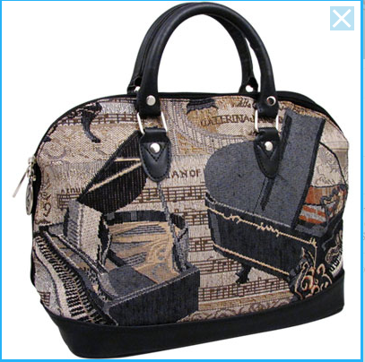 Ladies Handbag Piano Tapestry