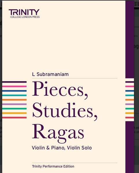 Subrmaniam - Pieces Studies Ragas for Violin