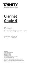 Trinity Clarinet Exam Pieces Gr 4 2017-2020 Part