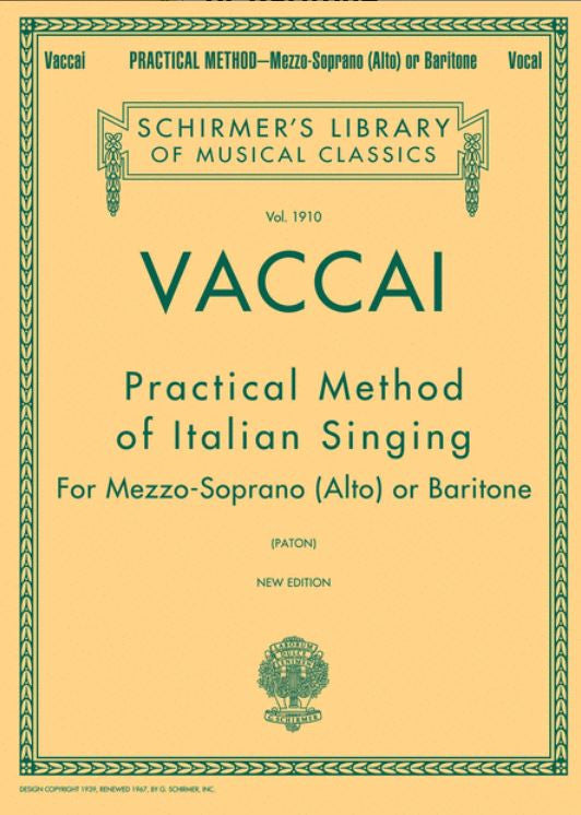 Practical Method Mezzo Soprano Alto Baritone