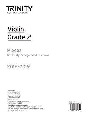 Trinity Violin 2016-19 Grade 2 Part Only